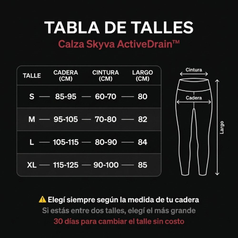 Calza Skyva con Tecnología ActiveDrain™ - Anti-Celulitis