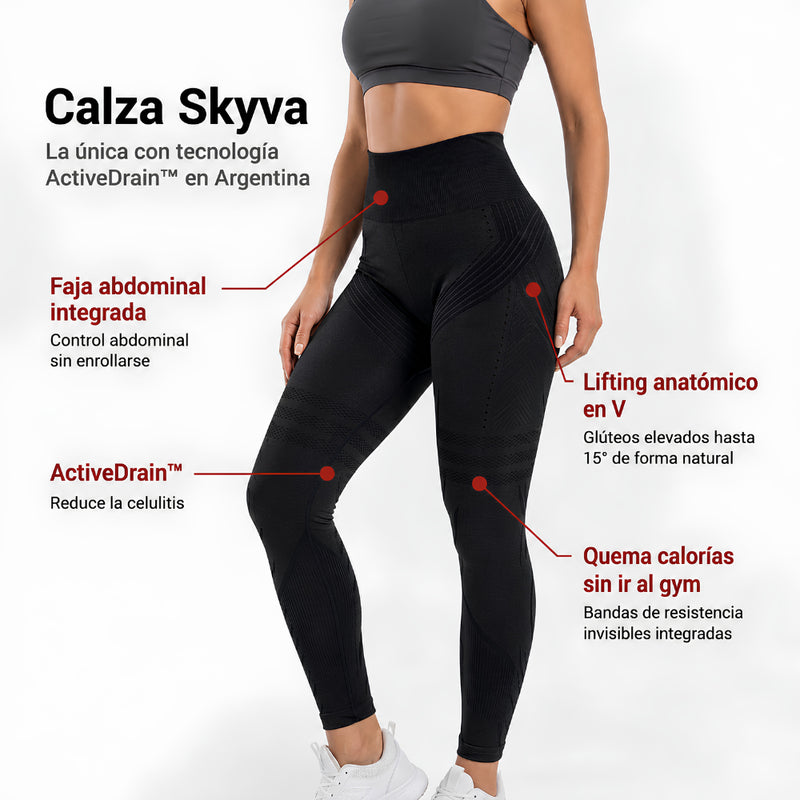 Calza Skyva con Tecnología ActiveDrain™ - Anti Celulitis